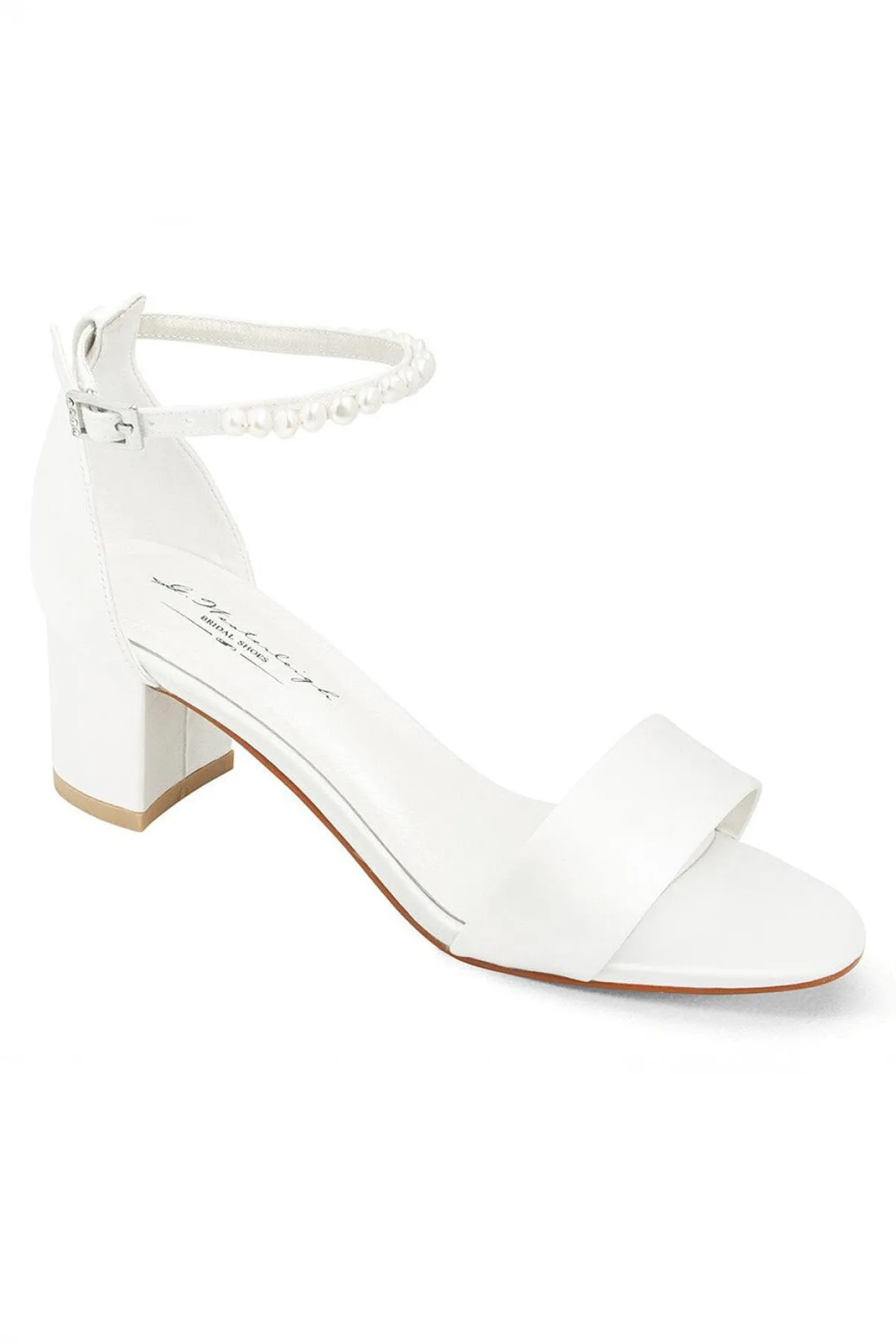 Brautsandalen mit Perlen – Beatrice Ivory Satin | G.Westerleigh<G. Westerleigh Sale