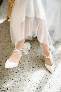 Brautschuh mit abnehmbarer Schleife – Florence | G.Westerleigh<G. Westerleigh Clearance
