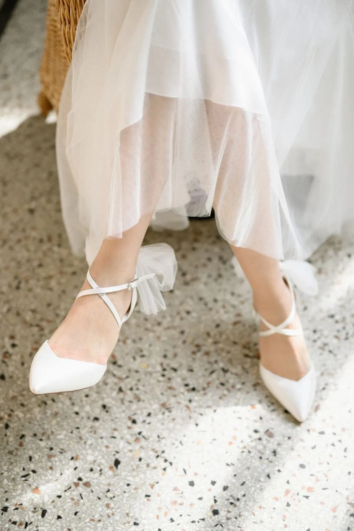 Brautschuh mit abnehmbarer Schleife – Florence | G.Westerleigh<G. Westerleigh Clearance