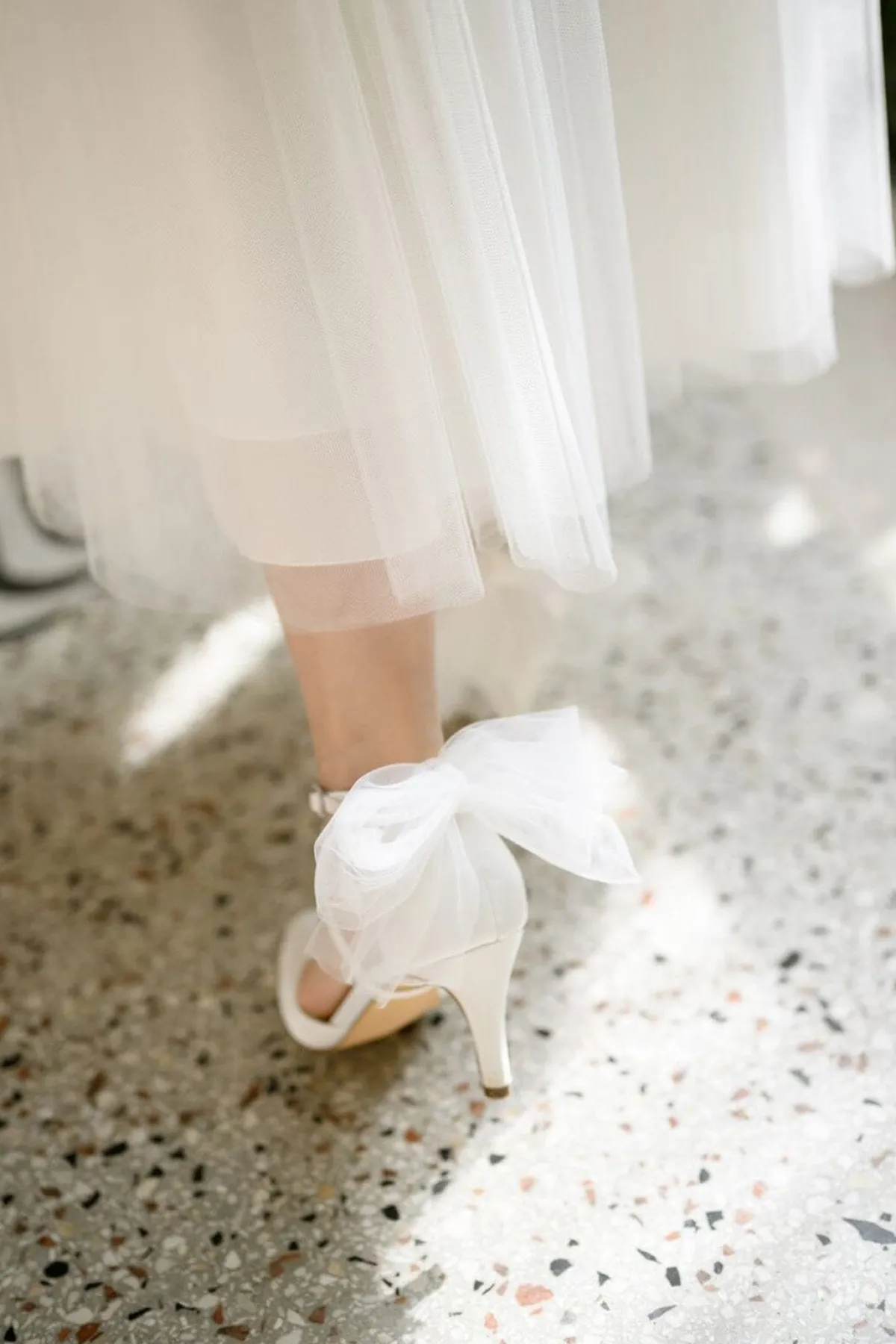 Brautschuh mit abnehmbarer Schleife – Florence | G.Westerleigh<G. Westerleigh Clearance