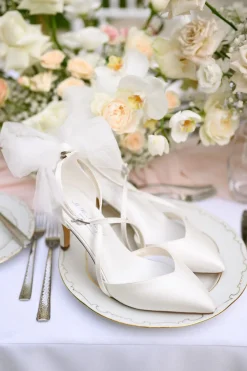 Brautschuh mit abnehmbarer Schleife – Florence | G.Westerleigh<G. Westerleigh Clearance