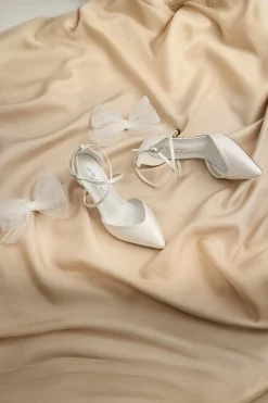 Brautschuh mit abnehmbarer Schleife – Florence | G.Westerleigh<G. Westerleigh Clearance