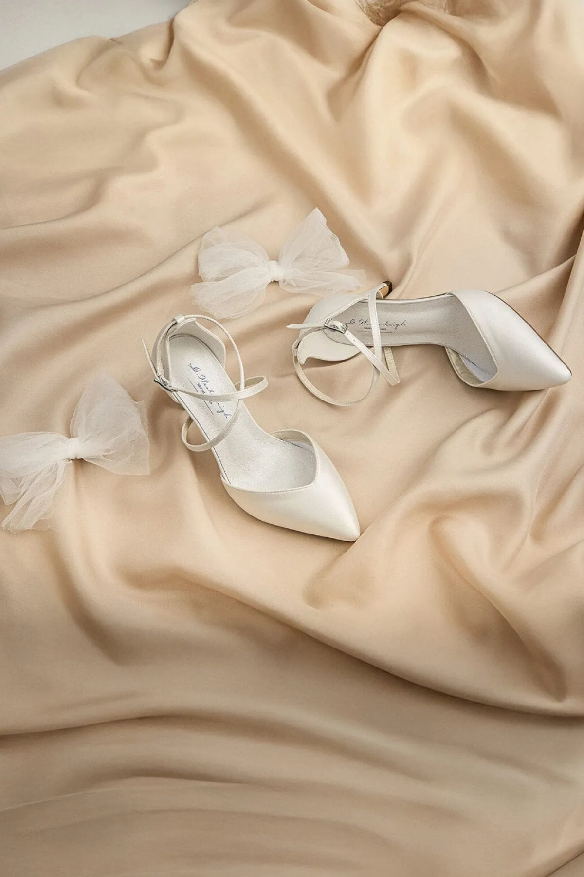 Brautschuh mit abnehmbarer Schleife – Florence | G.Westerleigh<G. Westerleigh Clearance