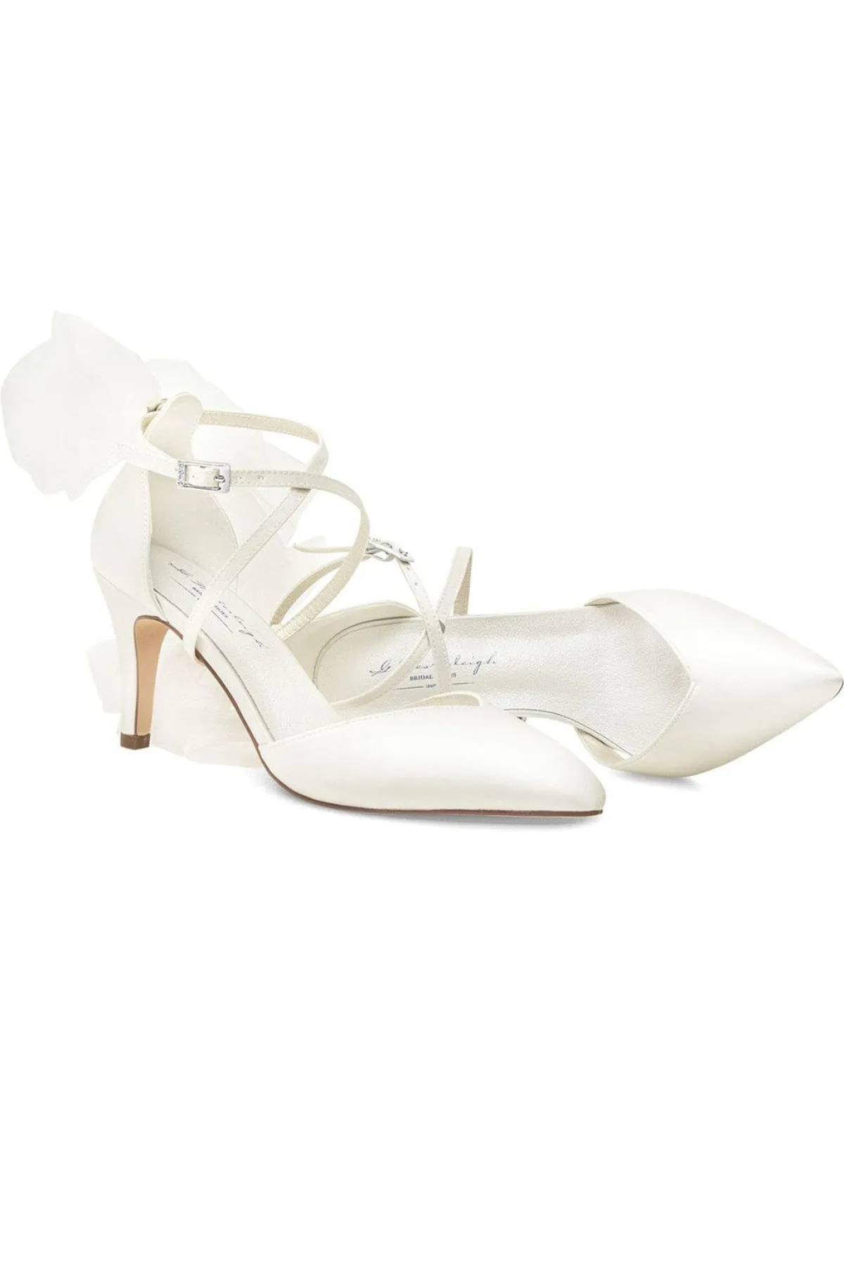 Brautschuh mit abnehmbarer Schleife – Florence | G.Westerleigh<G. Westerleigh Clearance