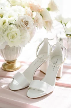 Brautschuh mit Blockabsatz – Belle Ivory Satin | G.Westerleigh<G. Westerleigh Online