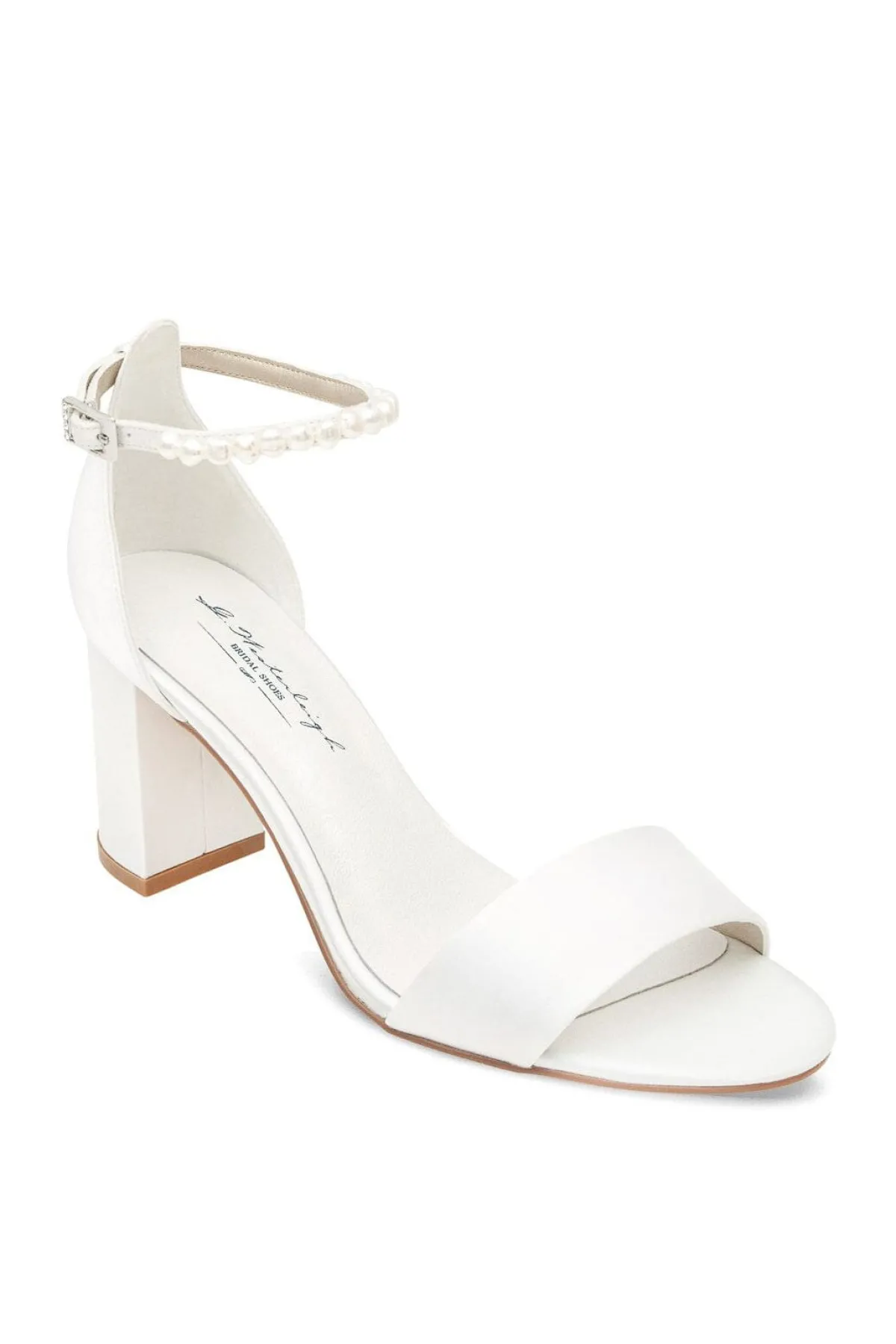 Brautschuh mit Blockabsatz – Belle Ivory Satin | G.Westerleigh<G. Westerleigh Online