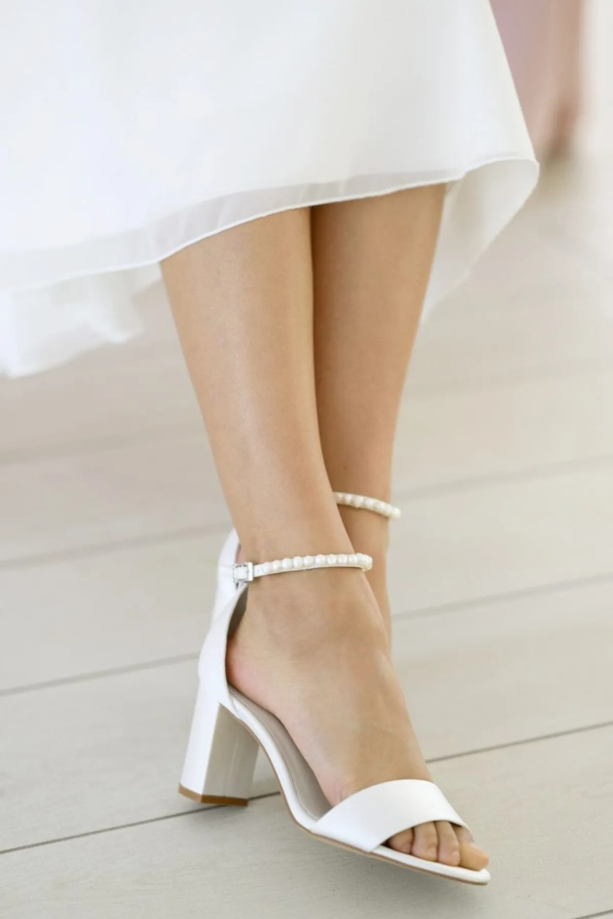 Brautschuh mit Blockabsatz – Belle Ivory Satin | G.Westerleigh<G. Westerleigh Online