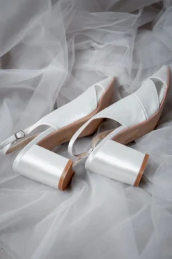 Braut Slingbacks aus Satin – Brooke | The<Perfect Bridal Company Outlet