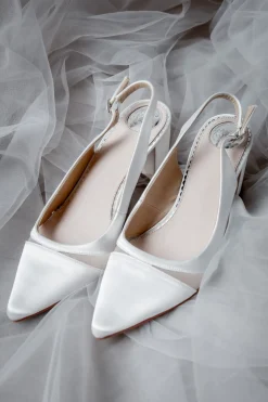 Braut Slingbacks aus Satin – Brooke | The<Perfect Bridal Company Outlet