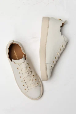 Braut Sneaker aus nachhaltigem Leder - Julie Beige<Maison Toufet Sale