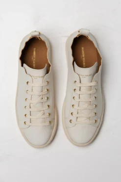 Braut Sneaker aus nachhaltigem Leder - Julie Beige<Maison Toufet Sale