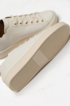 Braut Sneaker aus nachhaltigem Leder - Julie Beige<Maison Toufet Sale