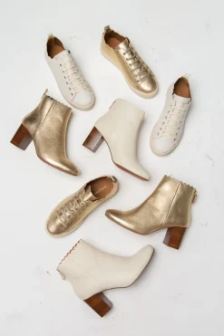 Braut Sneaker aus nachhaltigem Leder - Julie Beige<Maison Toufet Sale