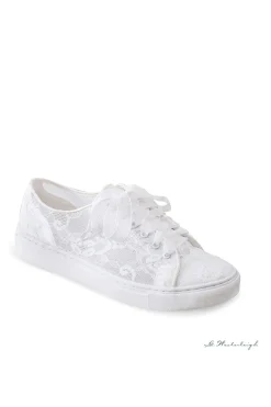 Braut Sneakers mit Blumenspitze – Nadine | G.Westerleigh<G. Westerleigh