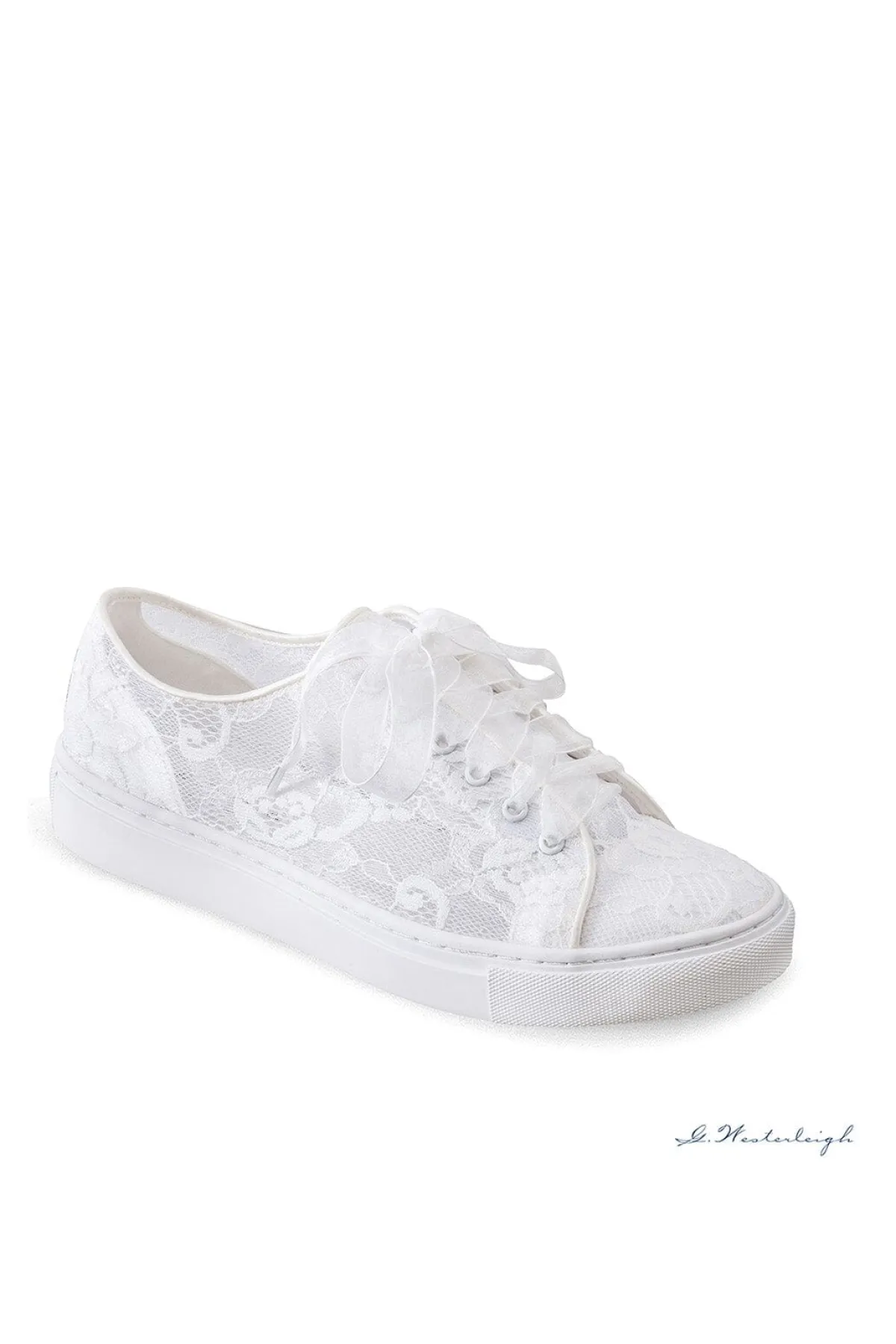 Braut Sneakers mit Blumenspitze – Nadine | G.Westerleigh<G. Westerleigh