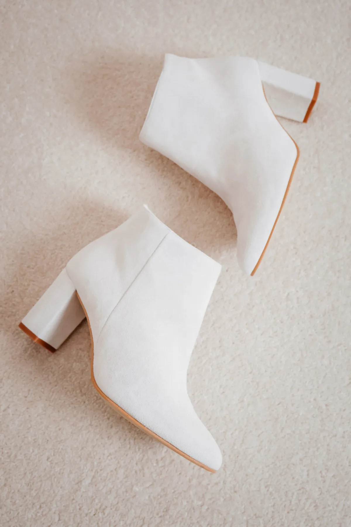 Braut Stiefelette aus Leder – Anissa Off-White<Elsa Coloured Shoes Outlet