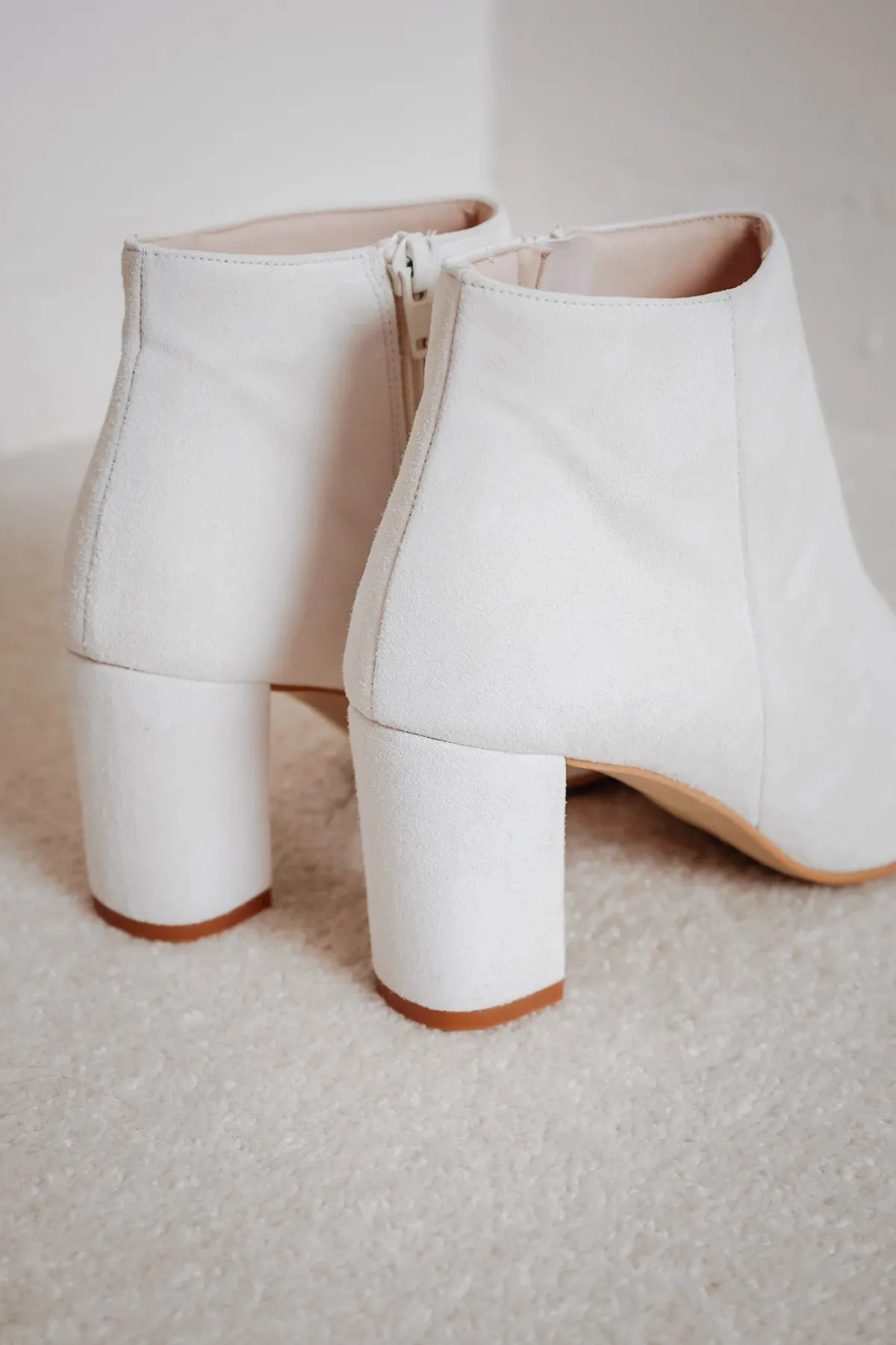 Braut Stiefelette aus Leder – Anissa Off-White<Elsa Coloured Shoes Outlet