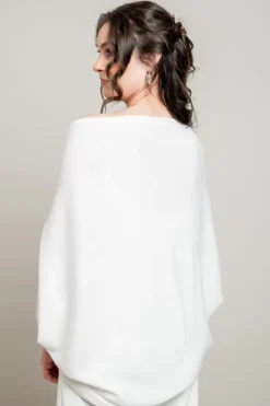 Braut Strickjacke aus Kaschmir mit weiten Ärmeln<Poirier