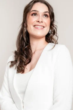Braut Strickjacke mit tiefem Ausschnitt<Bianco Evento Best