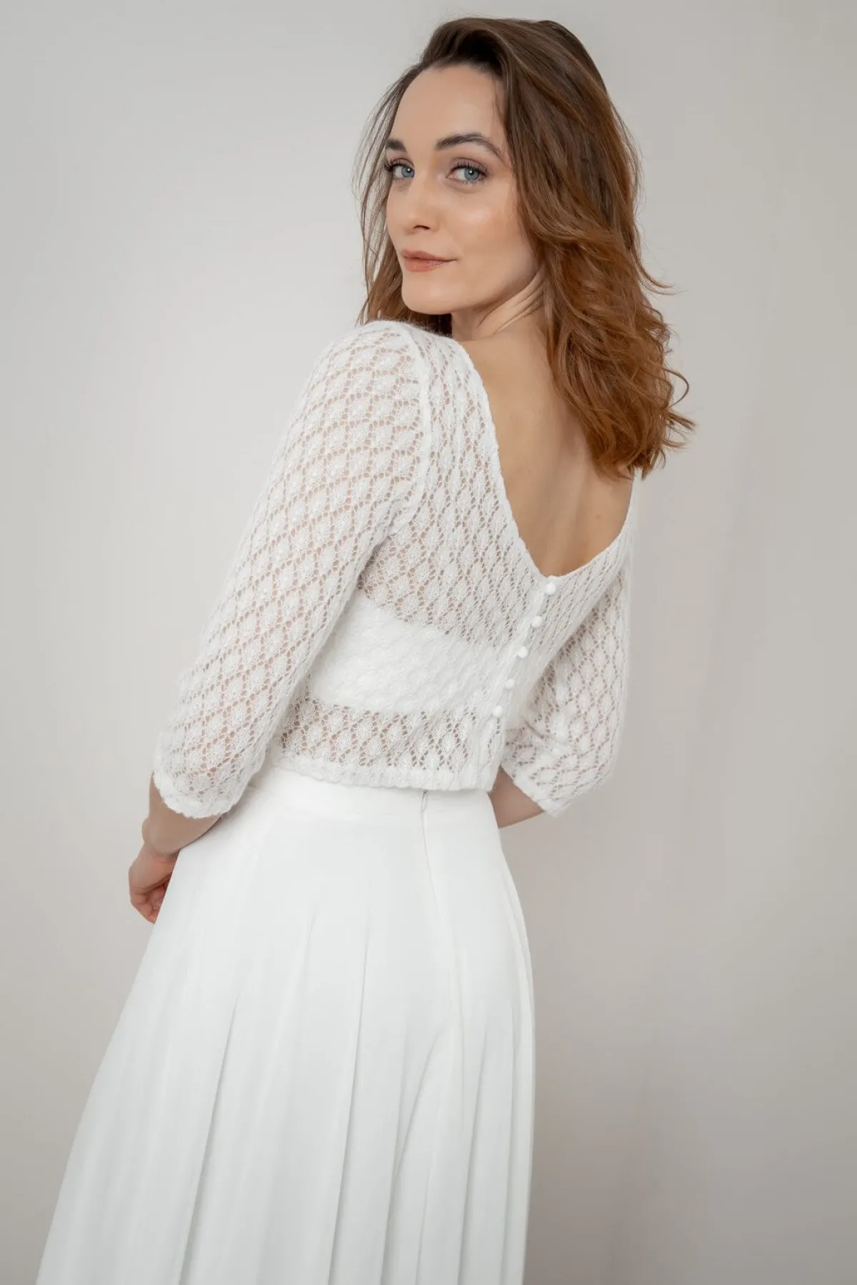 Braut Strick-Top mit Vintagemuster – Haldis<noni Best