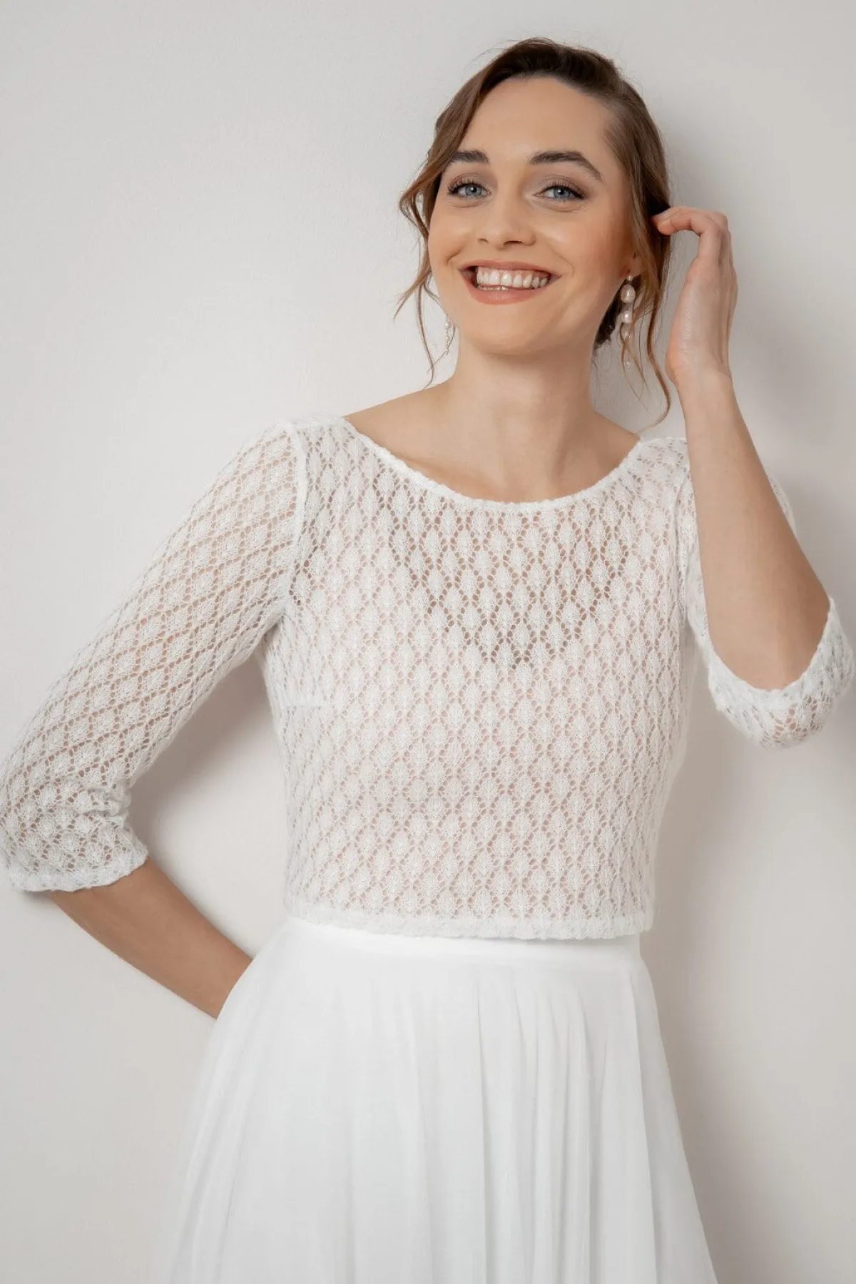 Braut Strick-Top mit Vintagemuster – Haldis<noni Best