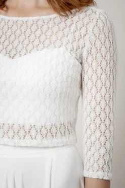 Braut Strick-Top mit Vintagemuster – Haldis<noni Best