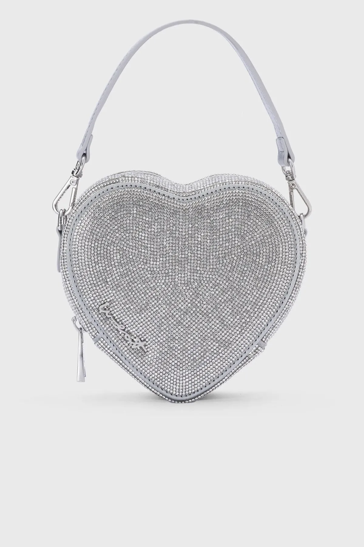 Braut Tasche in Herzform – Midi Heart Bag Crystal Silver |<Weat