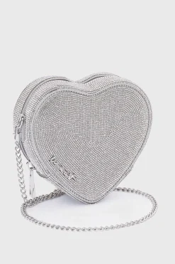 Braut Tasche in Herzform – Midi Heart Bag Crystal Silver |<Weat