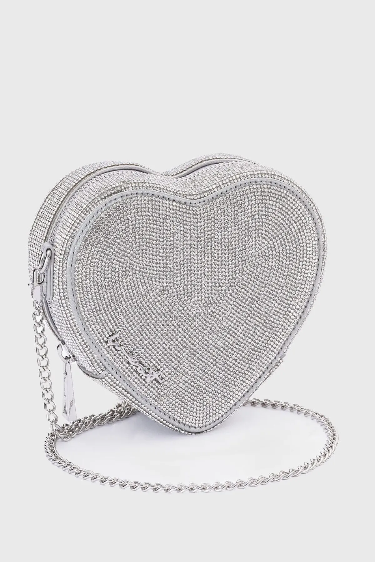 Braut Tasche in Herzform – Midi Heart Bag Crystal Silver |<Weat