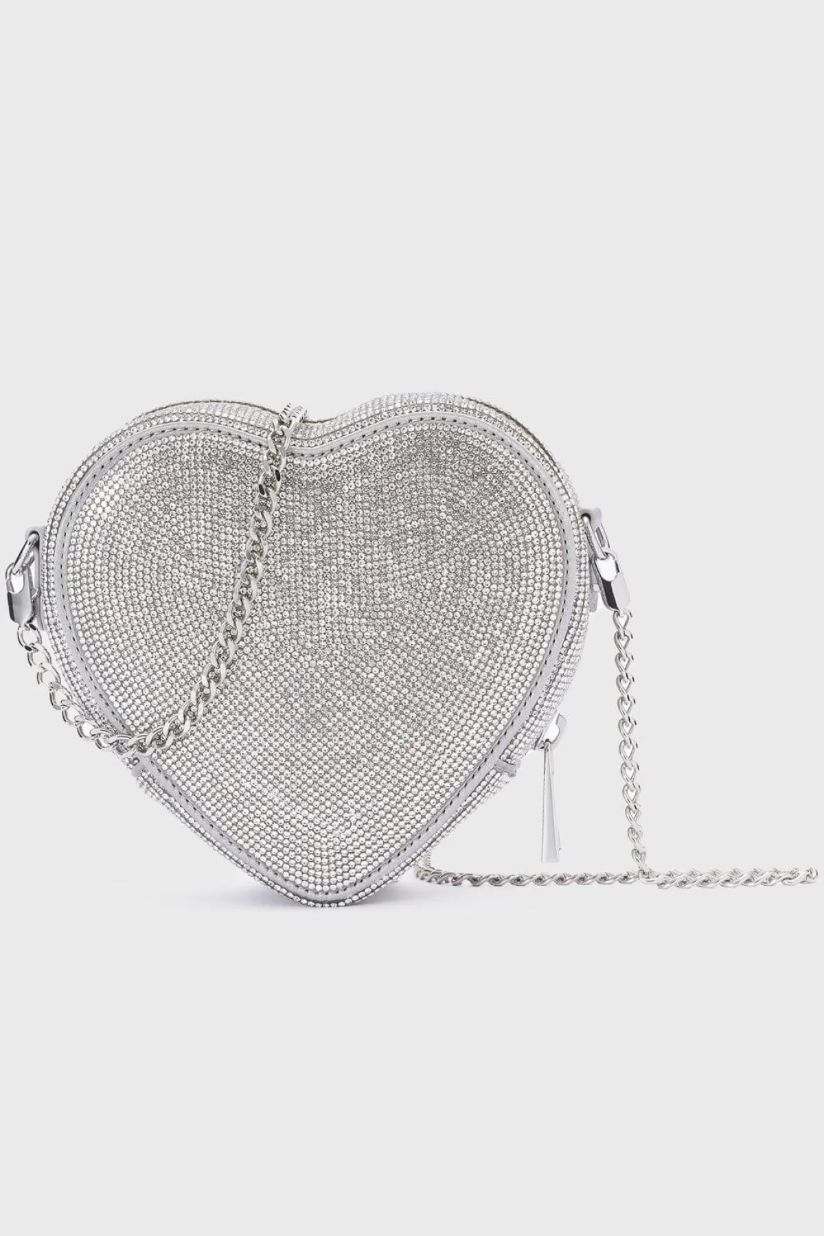 Braut Tasche in Herzform – Midi Heart Bag Crystal Silver |<Weat