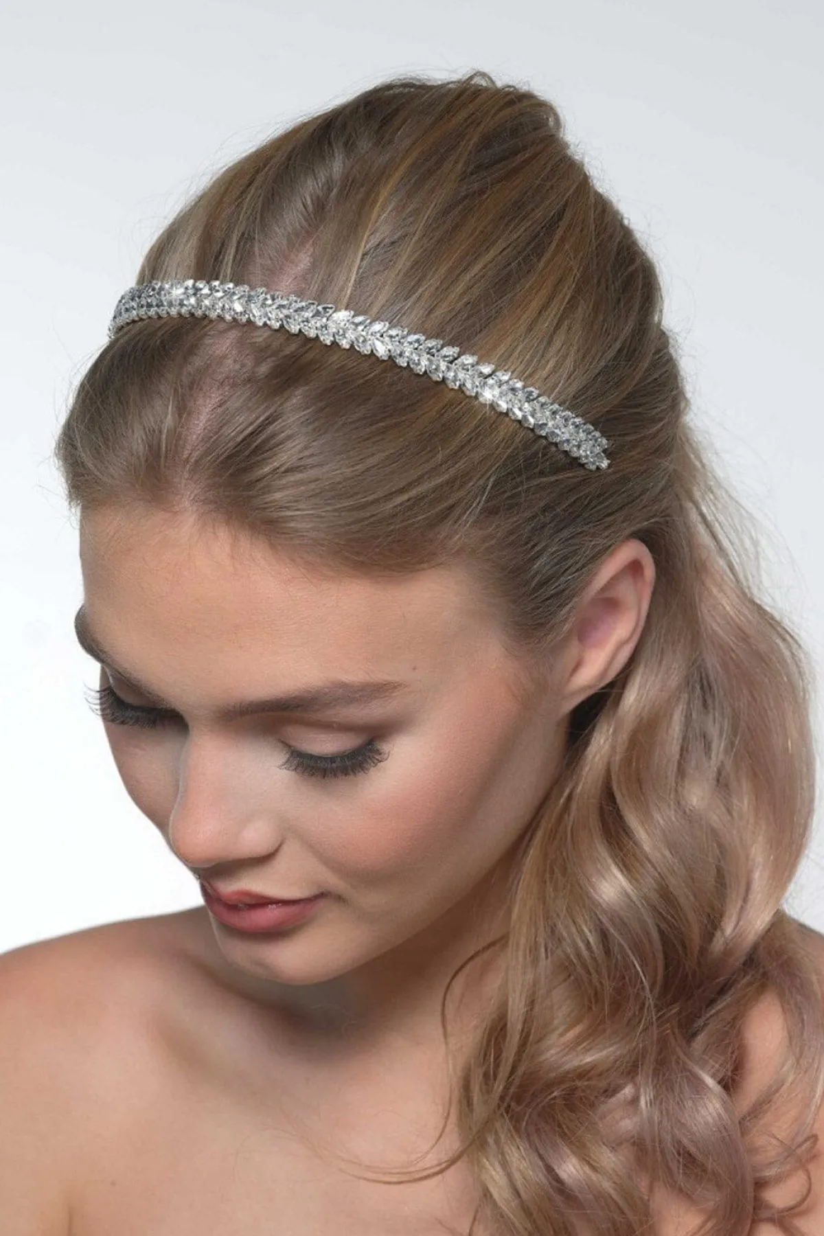 Braut Tiara mit Strass<Poirier Clearance