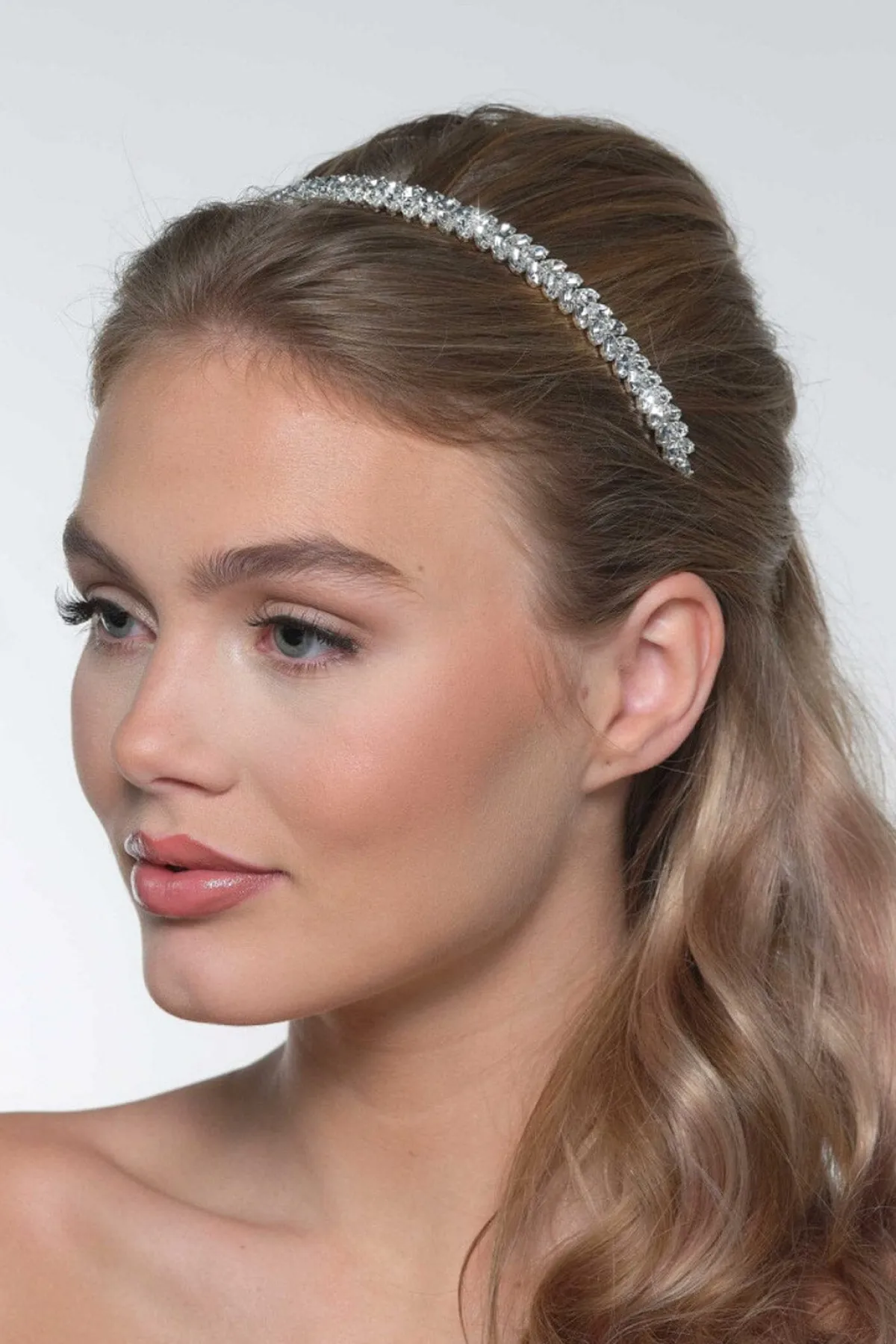 Braut Tiara mit Strass<Poirier Clearance