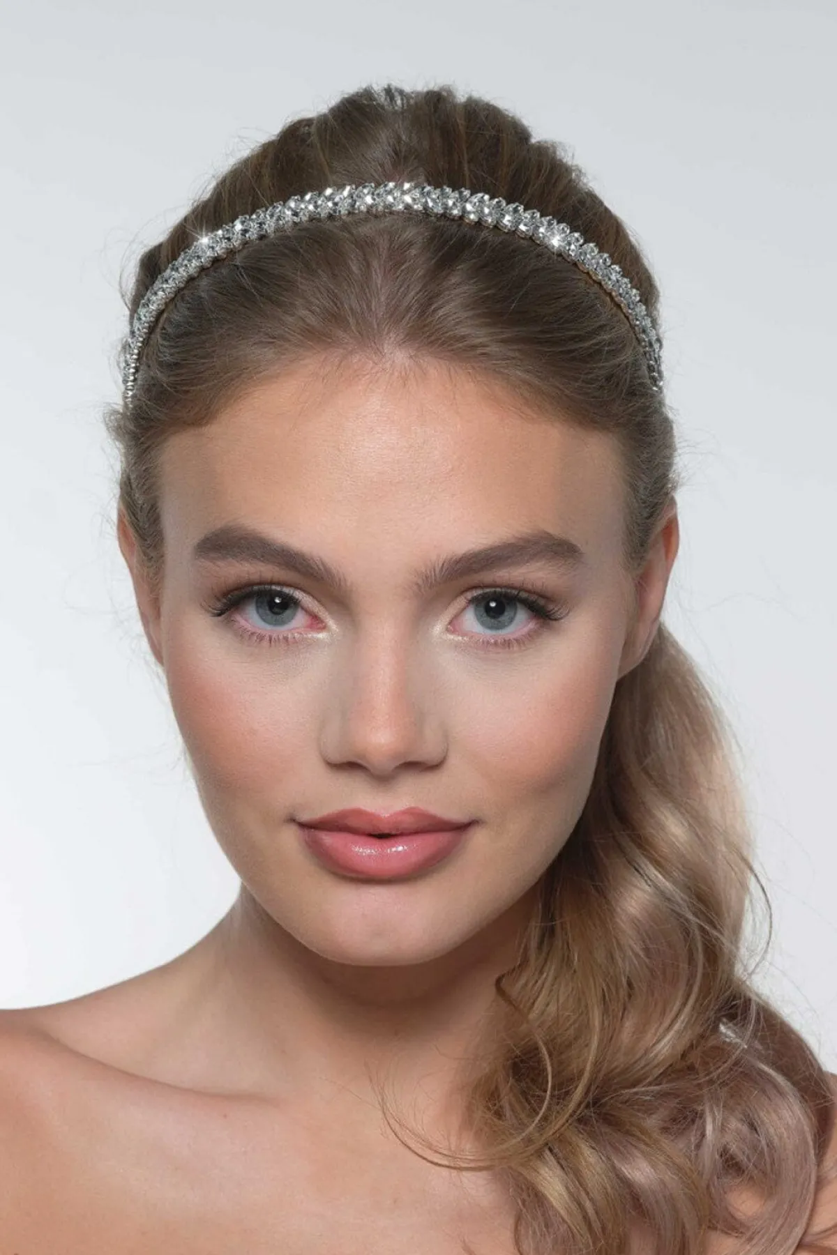 Braut Tiara mit Strass<Poirier Clearance