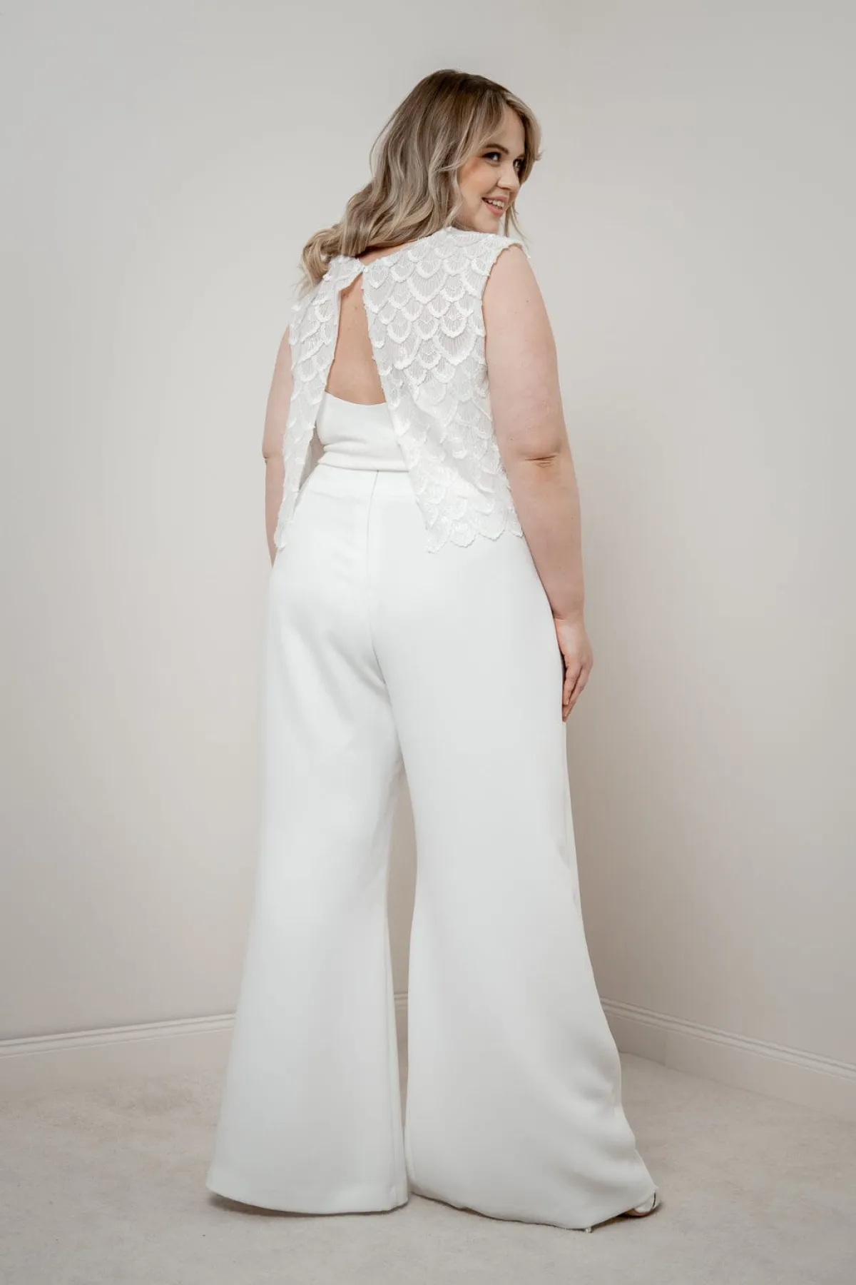 Braut Top aus Paillettenspitze – Eske Curvy<noni Clearance