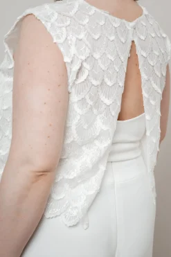 Braut Top aus Paillettenspitze – Eske Curvy<noni Clearance