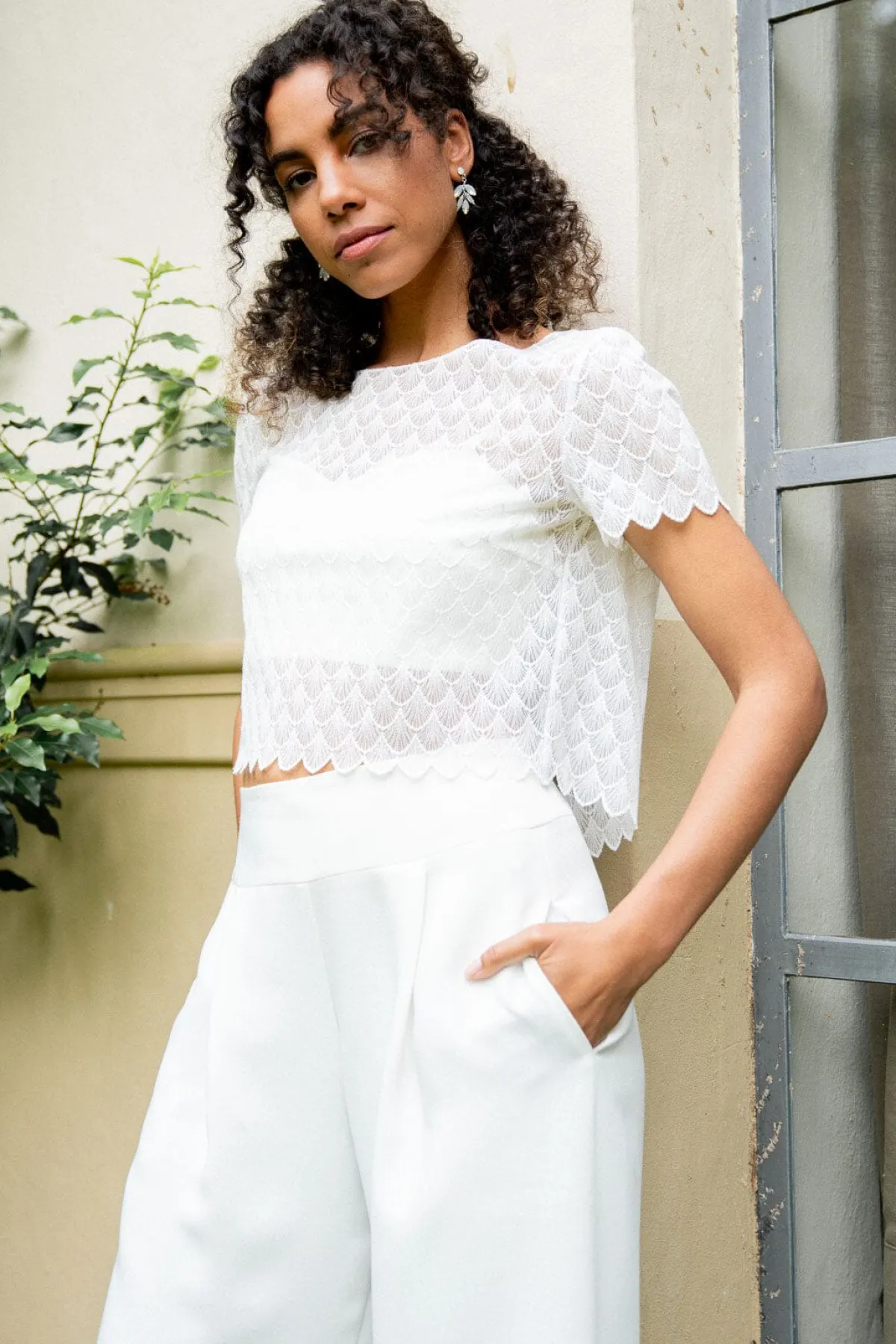 Braut Top aus Vintage-Spitze – Doli<noni Online