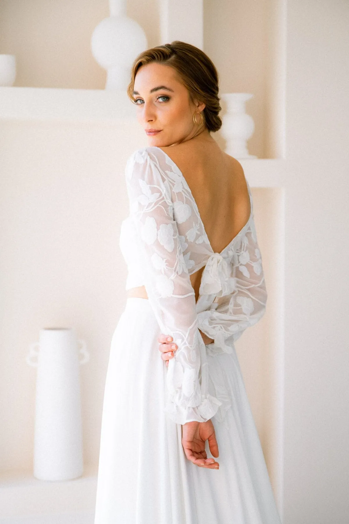 Braut Top mit Blumenmuster – Laina<noni Sale