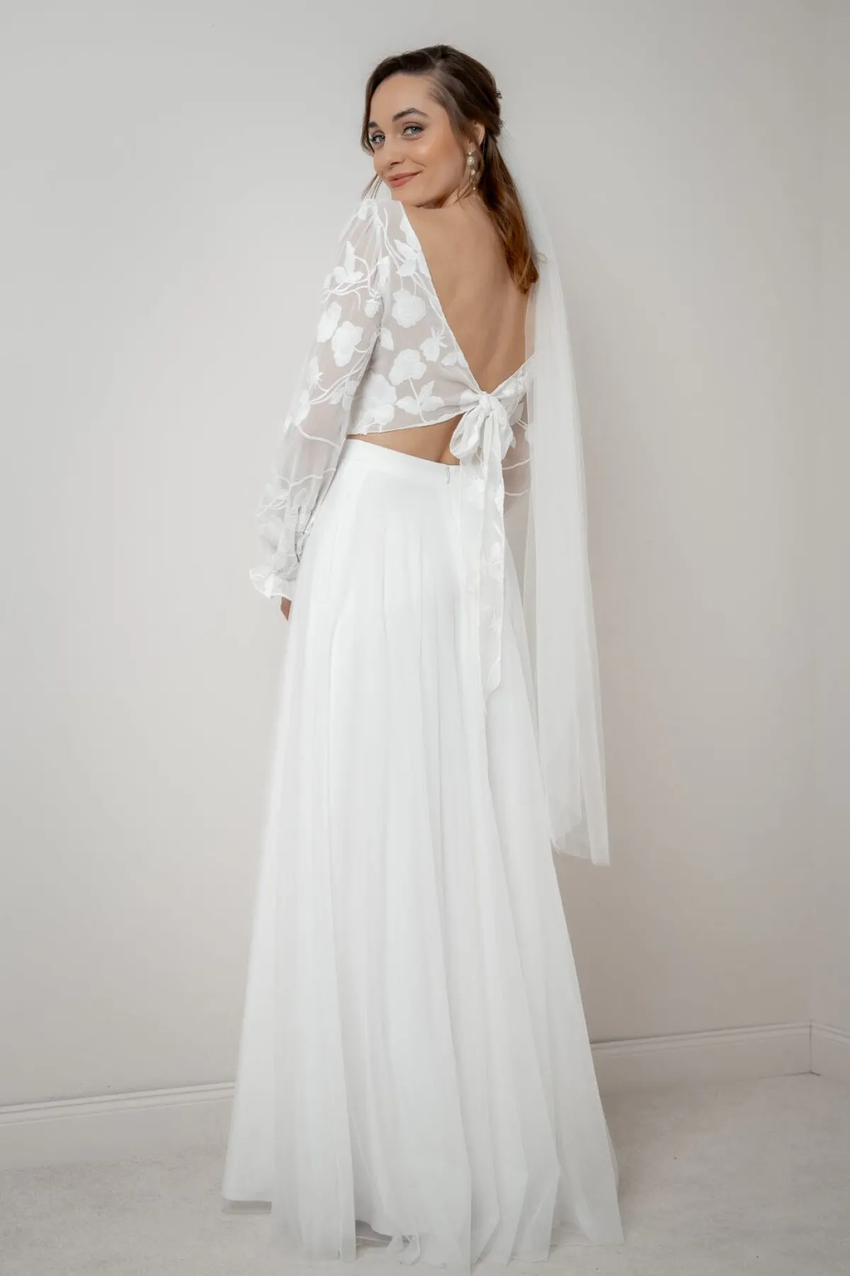 Braut Top mit Blumenmuster – Laina<noni Sale