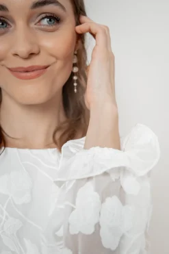 Braut Top mit Blumenmuster – Laina<noni Sale
