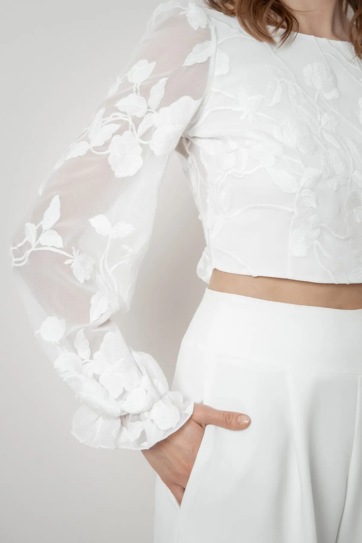 Braut Top mit Blumenmuster – Laina<noni Sale