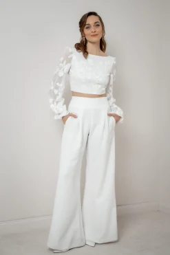 Braut Top mit Blumenmuster – Laina<noni Sale