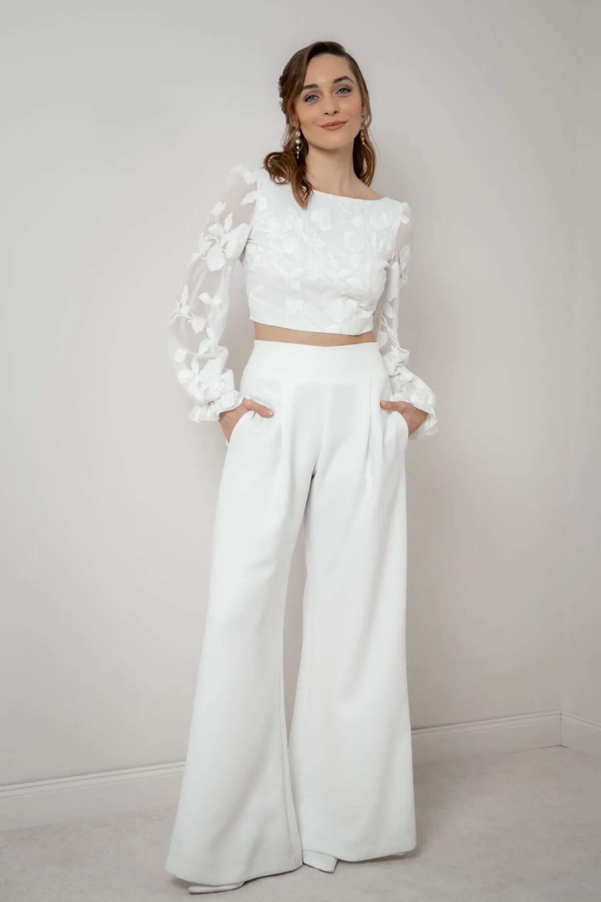 Braut Top mit Blumenmuster – Laina<noni Sale
