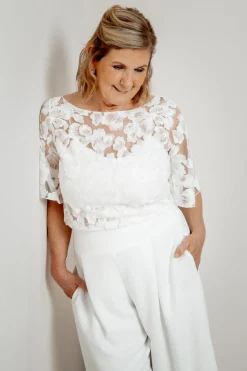 Braut Top mit kurzen Glockenärmeln – Philina<noni Sale