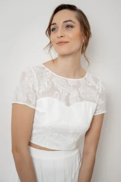 Braut Top mit Rückendetail – Yella<noni Clearance