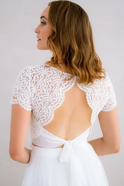 Braut Top mit Rückendetail – Zadie<noni New
