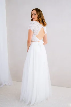 Braut Top mit Rückendetail – Zadie<noni New
