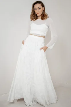 Chiffon-Braut Rock mit Muster – Gillianne<noni Outlet