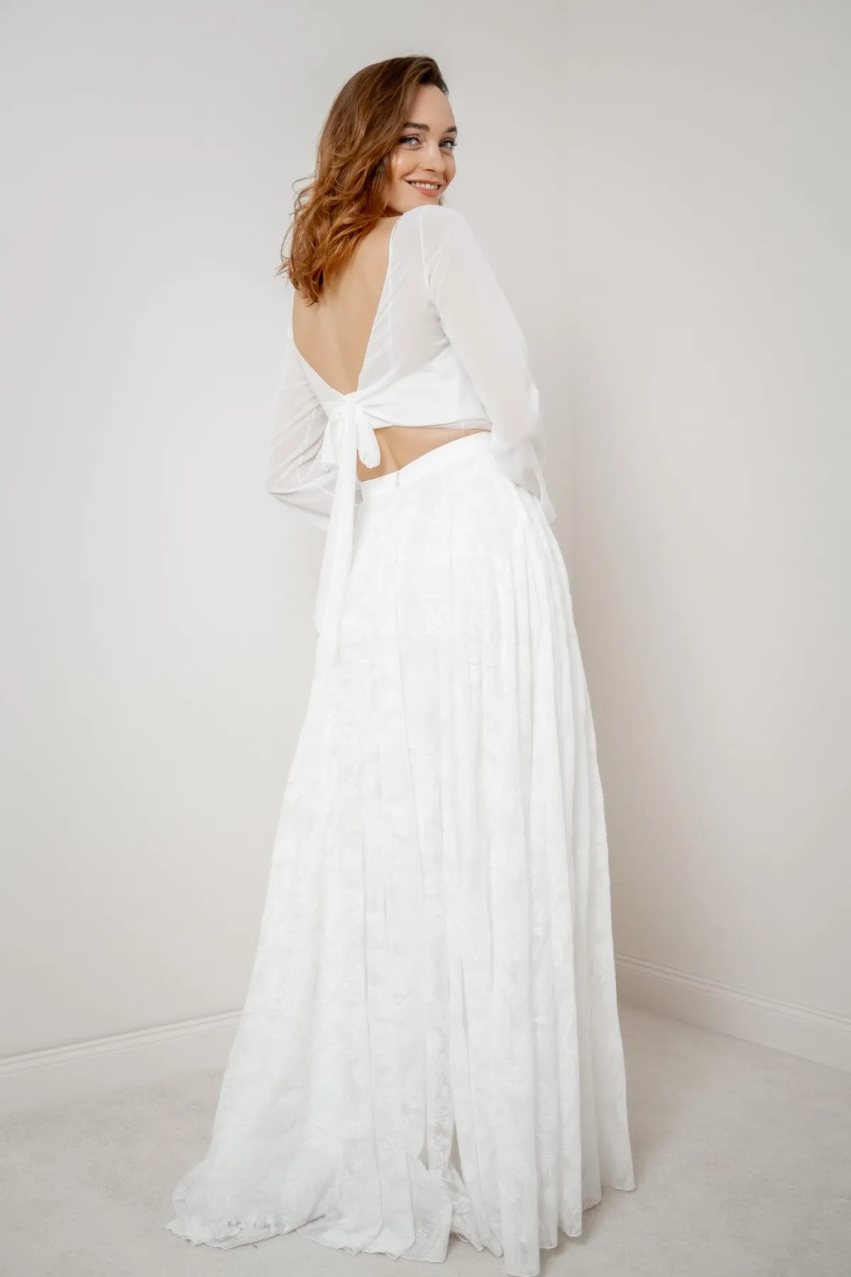 Chiffon-Braut Rock mit Muster – Gillianne<noni Outlet