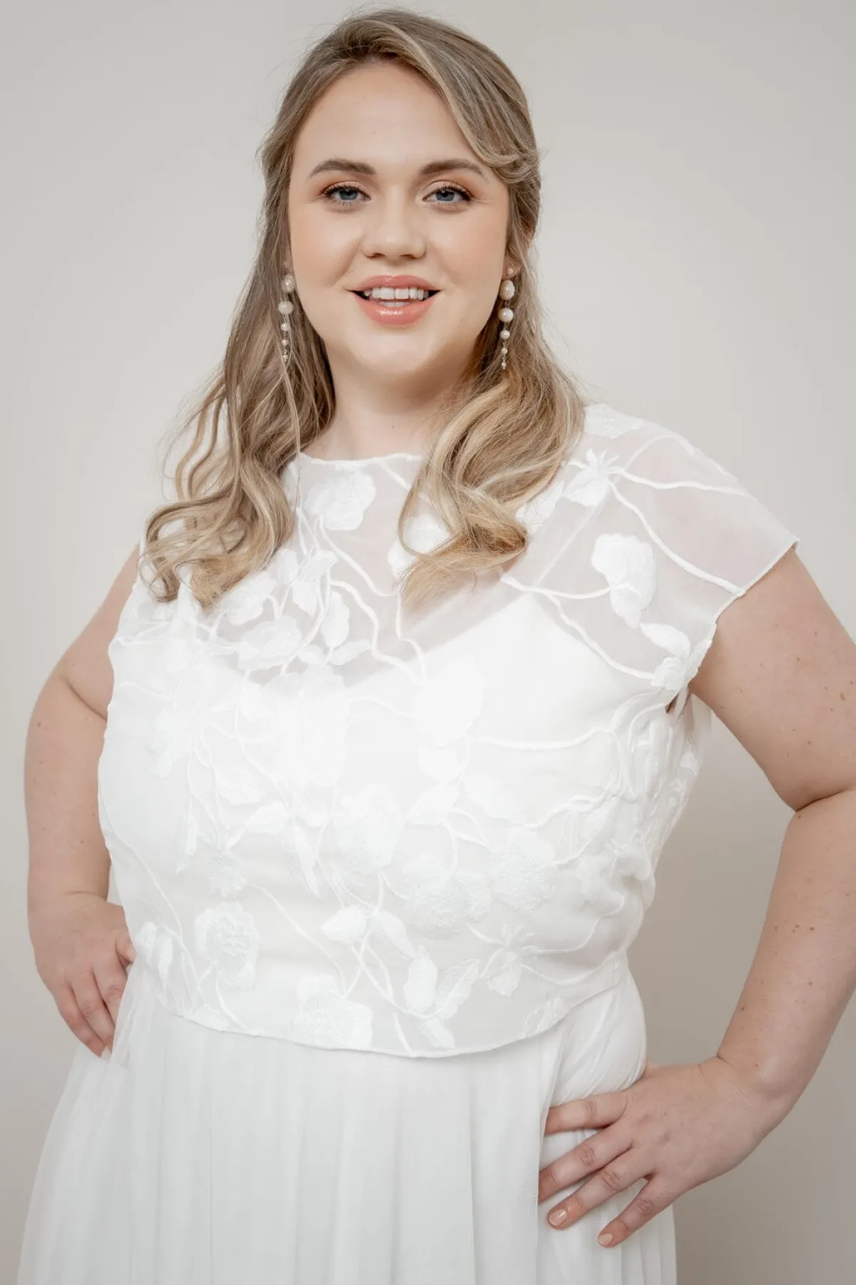 Chiffon-Braut Top – Eniz Curvy<noni Online