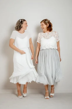 Chiffonrock in Midi-Länge – Emmi<noni New